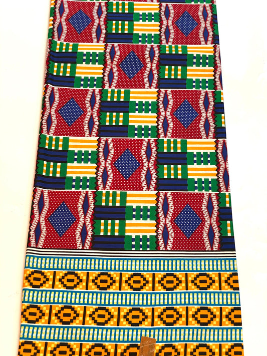 Genuine Kente top supreme wax African fabric.