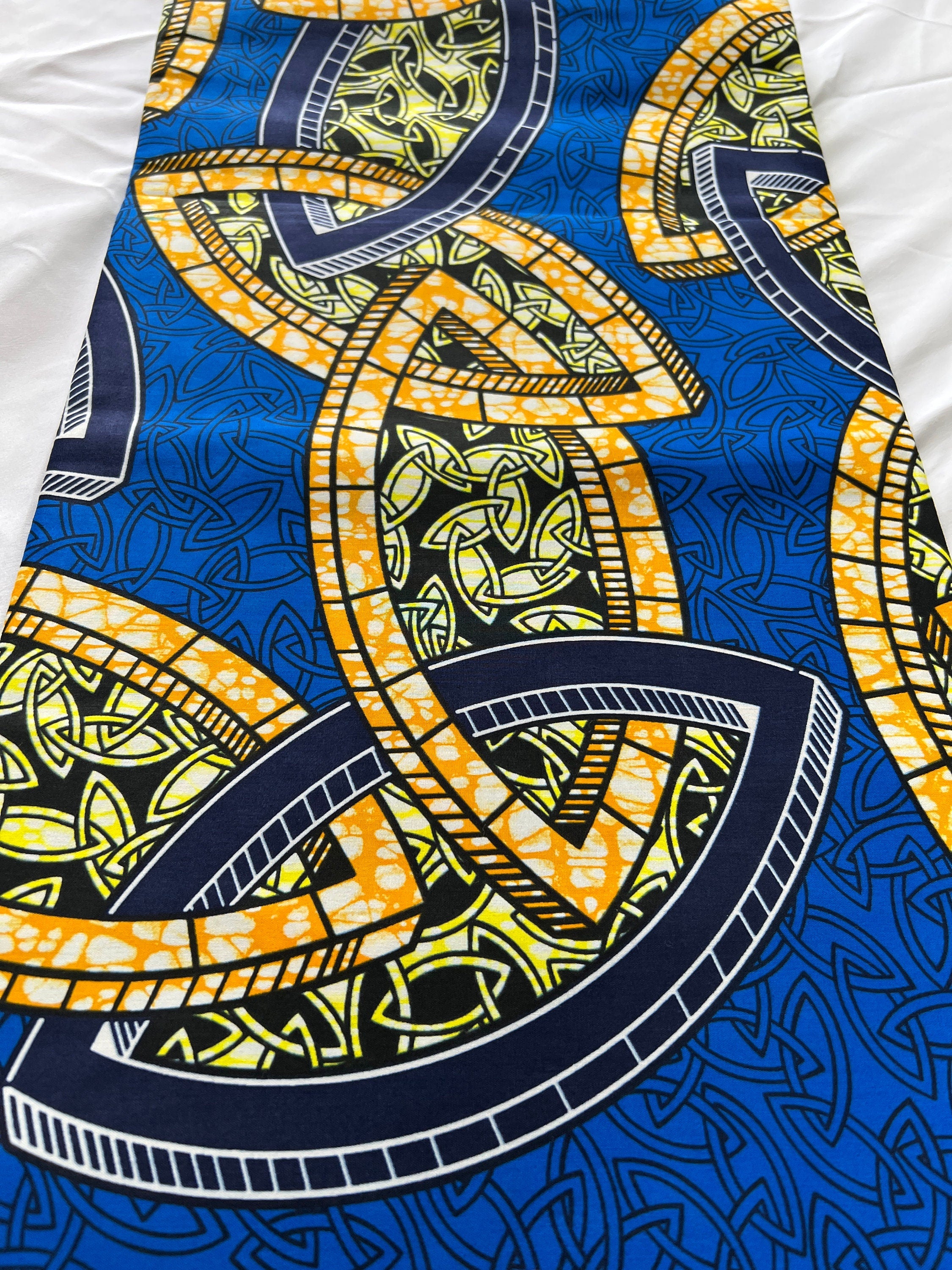 6 Yards 100% Cotton Ankara Wax Print Fabric African Print for Dressmaking, Quilting & Home Décor