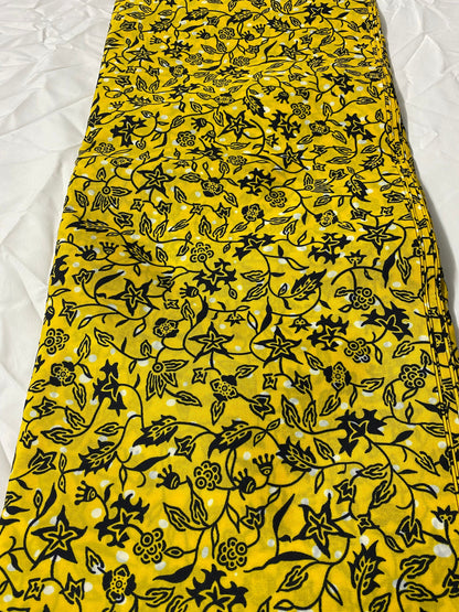 Polycotton African Fabric 6 Yards Soft Ankara Wax Print Material