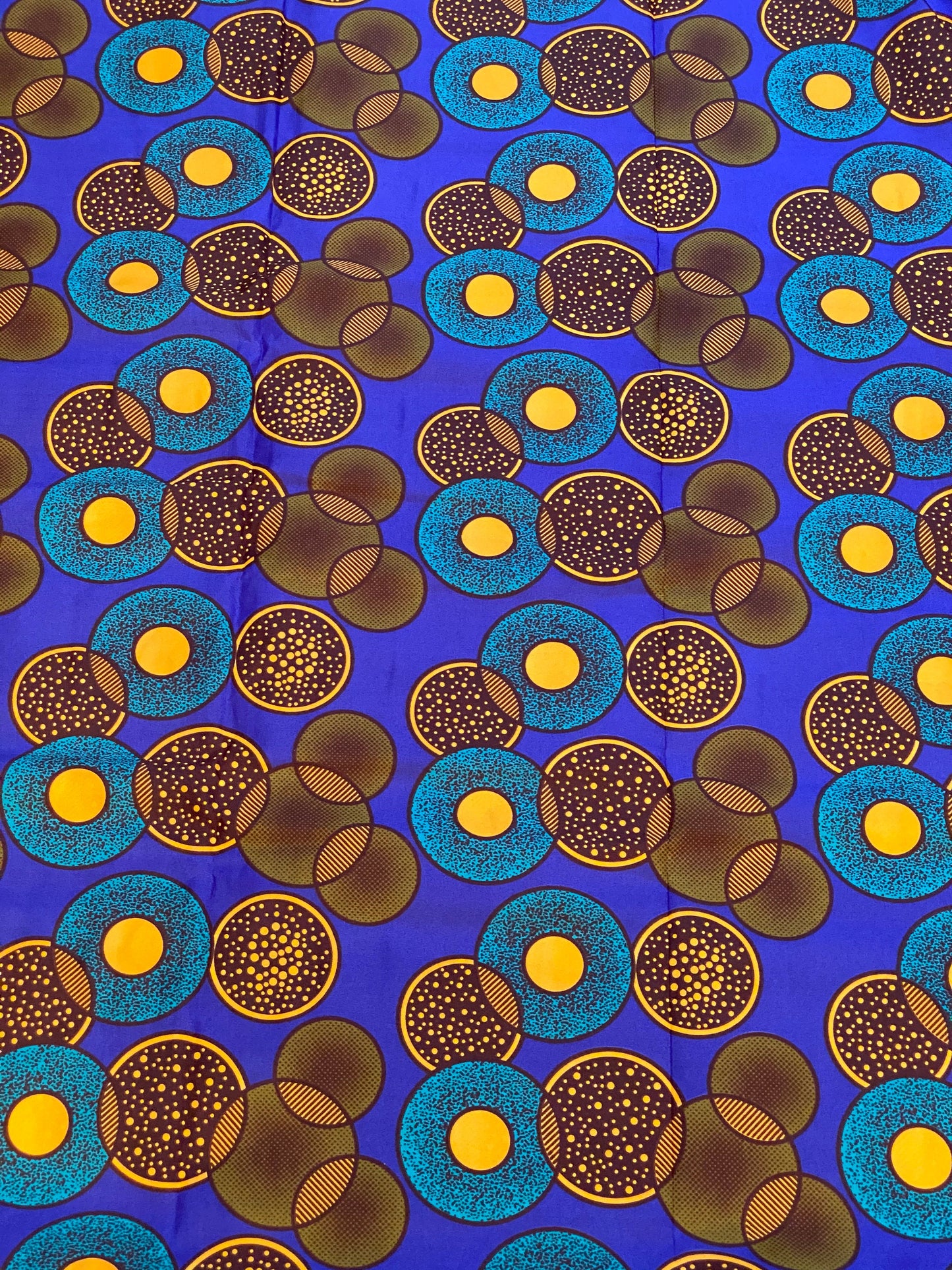 Polycotton African Fabric 6 Yards Soft Ankara Wax Print Material