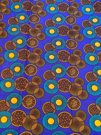 Polycotton African Fabric 6 Yards Soft Ankara Wax Print Material