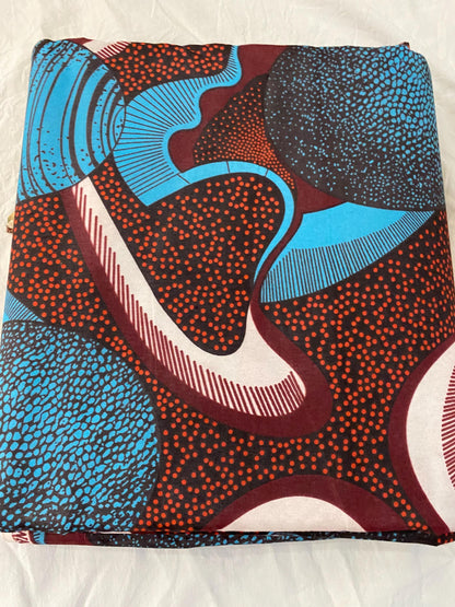 Polycotton African Fabric 6 Yards Soft Ankara Wax Print Material