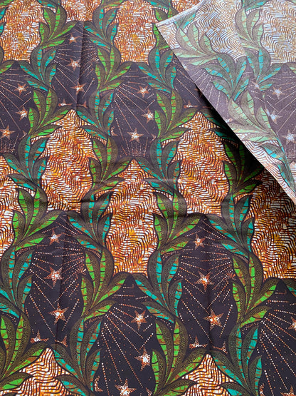 Polycotton African Fabric 6 Yards Soft Ankara Wax Print Material