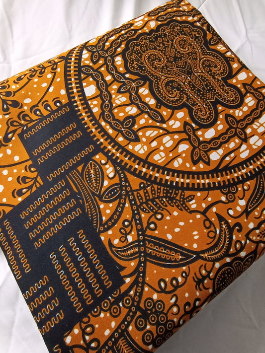 Polycotton African Fabric 6 Yards Soft Ankara Wax Print Material