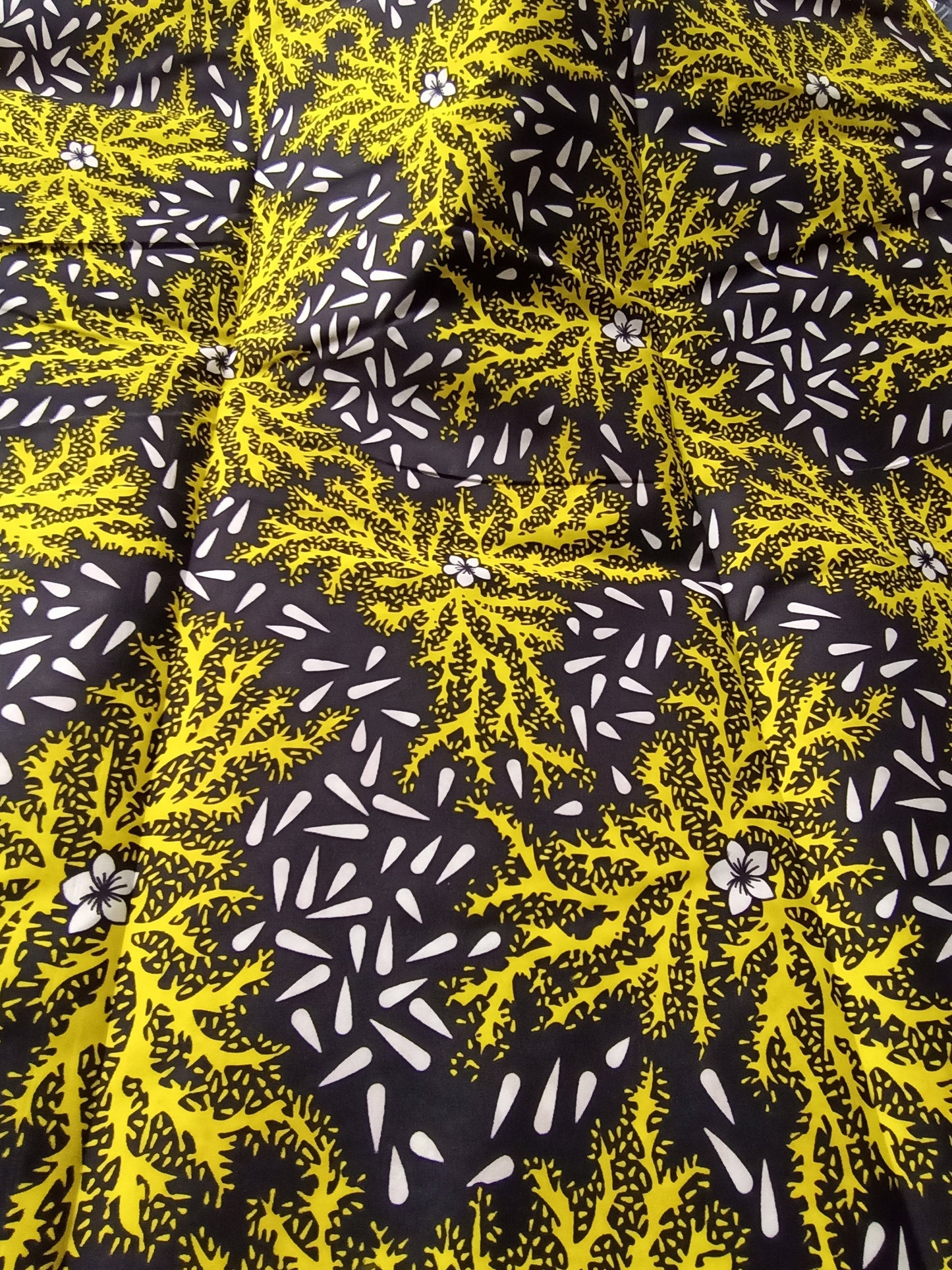 Polycotton African Fabric 6 Yards Soft Ankara Wax Print Material