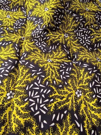 Polycotton African Fabric 6 Yards Soft Ankara Wax Print Material