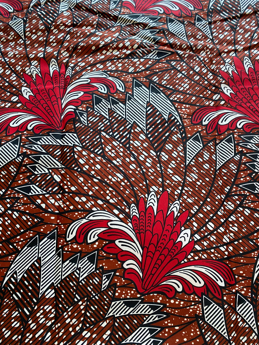 Polycotton African Fabric 6 Yards Soft Ankara Wax Print Material