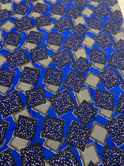 Polycotton African Fabric 6 Yards Soft Ankara Wax Print Material