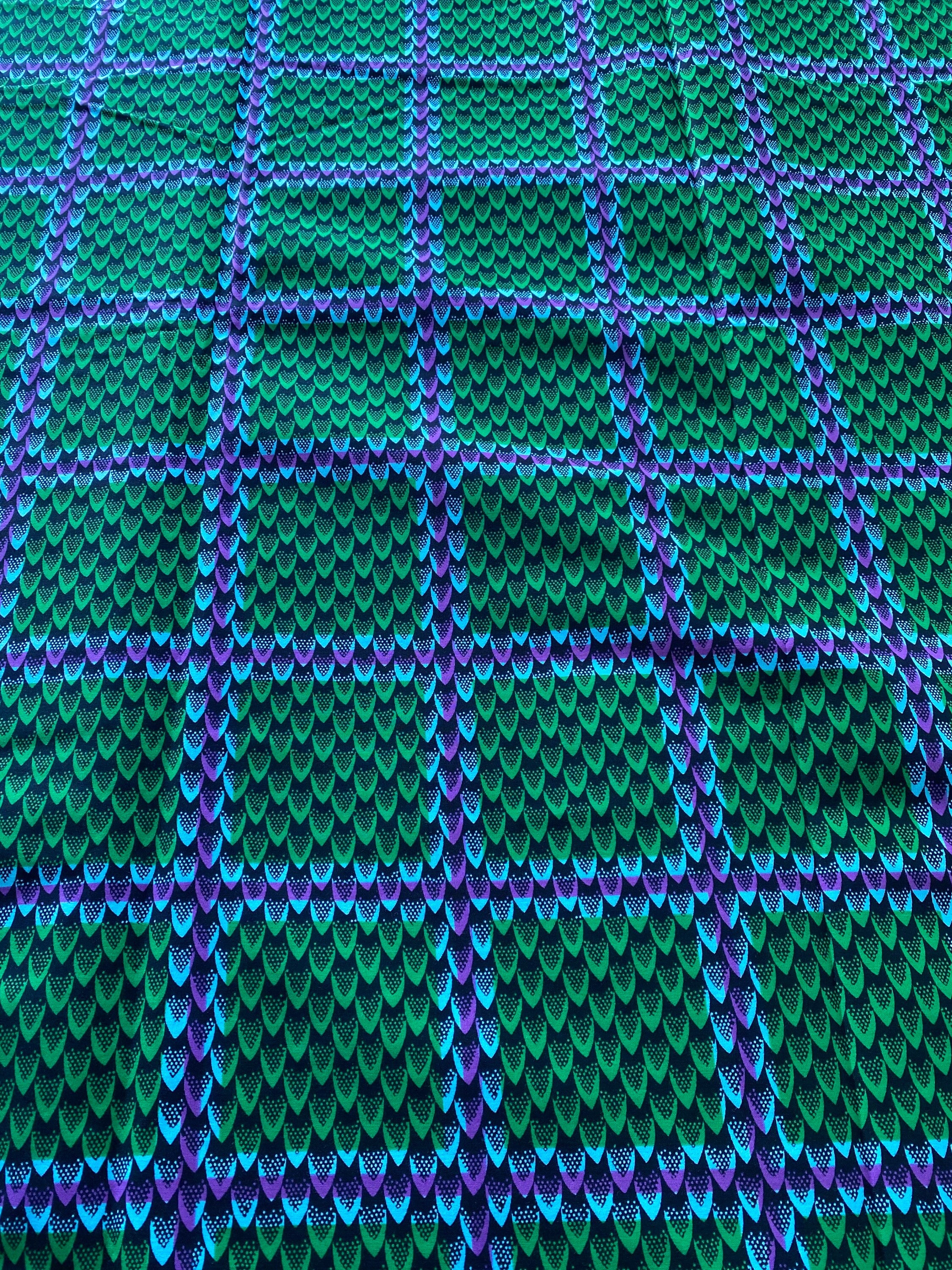 6 Yards 100% Cotton Ankara Wax Print Fabric African Print for Dressmaking, Quilting & Home Décor