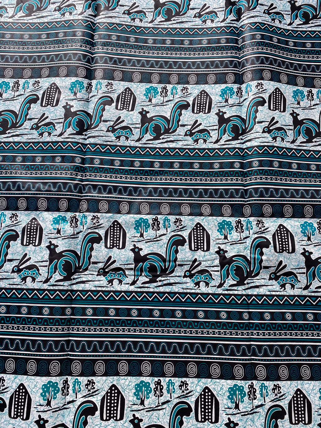 Mud Print Fabric 6 Yards African Tribal Wax Print Cloth