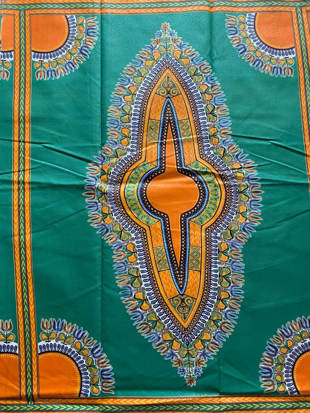 Dashiki African Wax Print: Angelina Cotton Fabric, 6 Yards