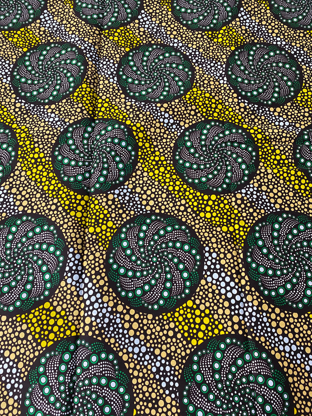 African Wax Print Fabric: Ankara Cotton, Vibrant Floral Design (6 Yards)