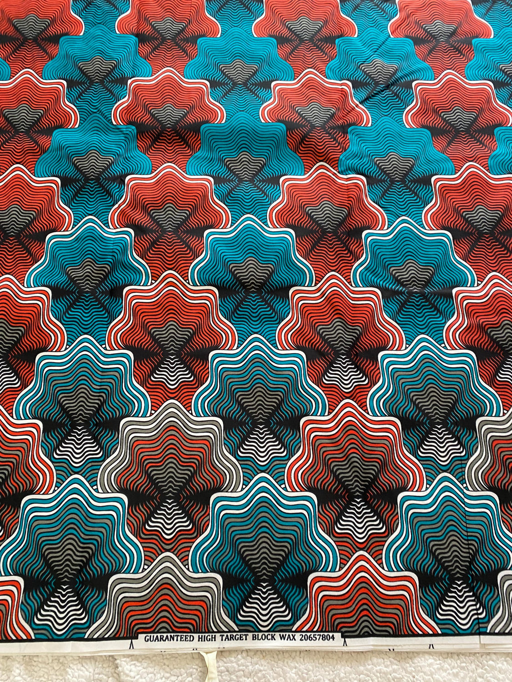 Polycotton African Fabric 6 Yards Soft Ankara Wax Print Material