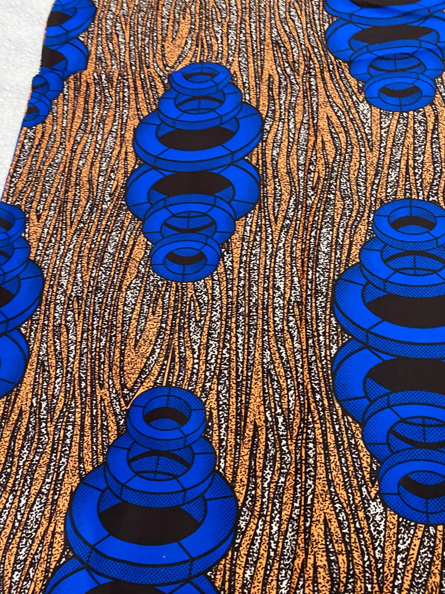 Polycotton African Fabric 6 Yards Soft Ankara Wax Print Material