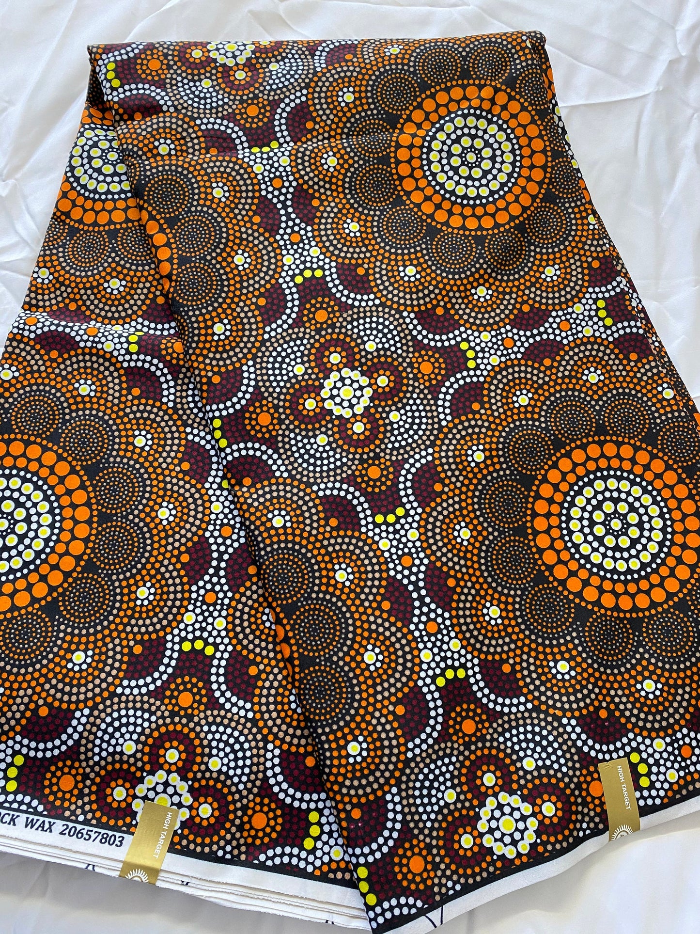 Polycotton African Fabric 6 Yards Soft Ankara Wax Print Material