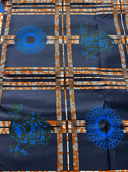 Polycotton African Fabric 6 Yards Soft Ankara Wax Print Material