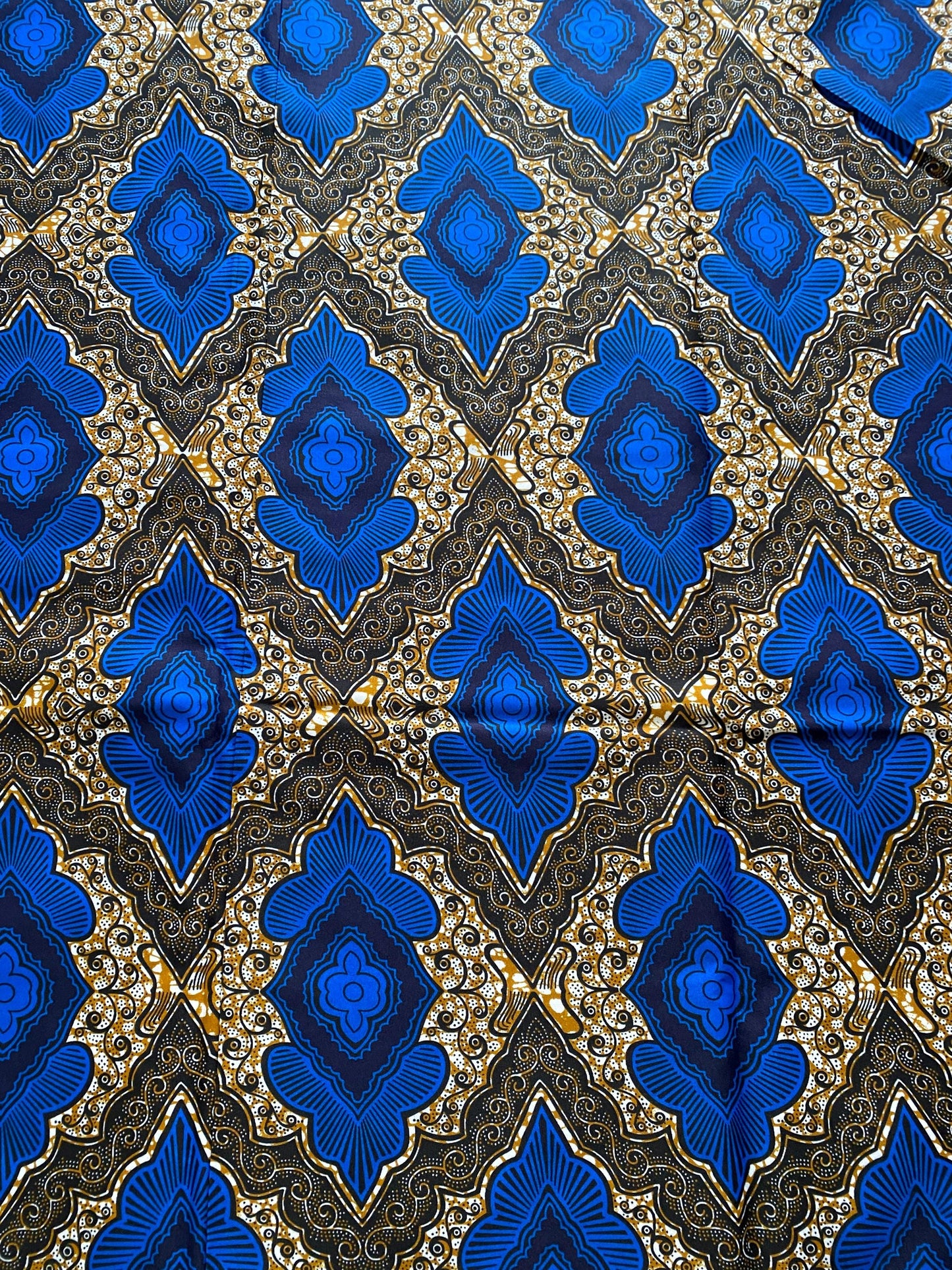 Polycotton African Fabric 6 Yards Soft Ankara Wax Print Material