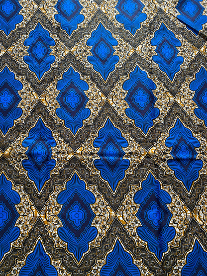 Polycotton African Fabric 6 Yards Soft Ankara Wax Print Material