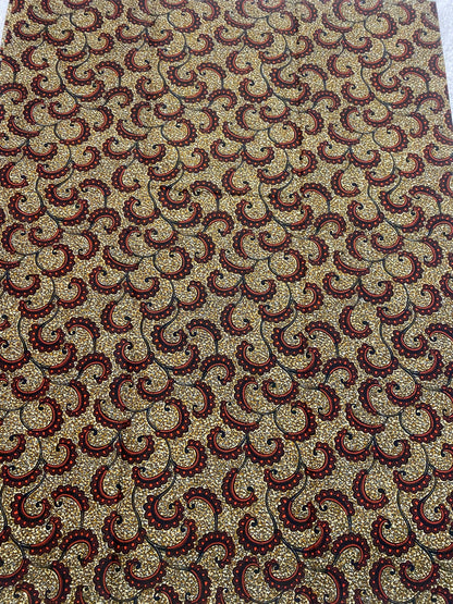 Polycotton African Fabric 6 Yards Soft Ankara Wax Print Material