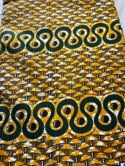 Polycotton African Fabric 6 Yards Soft Ankara Wax Print Material