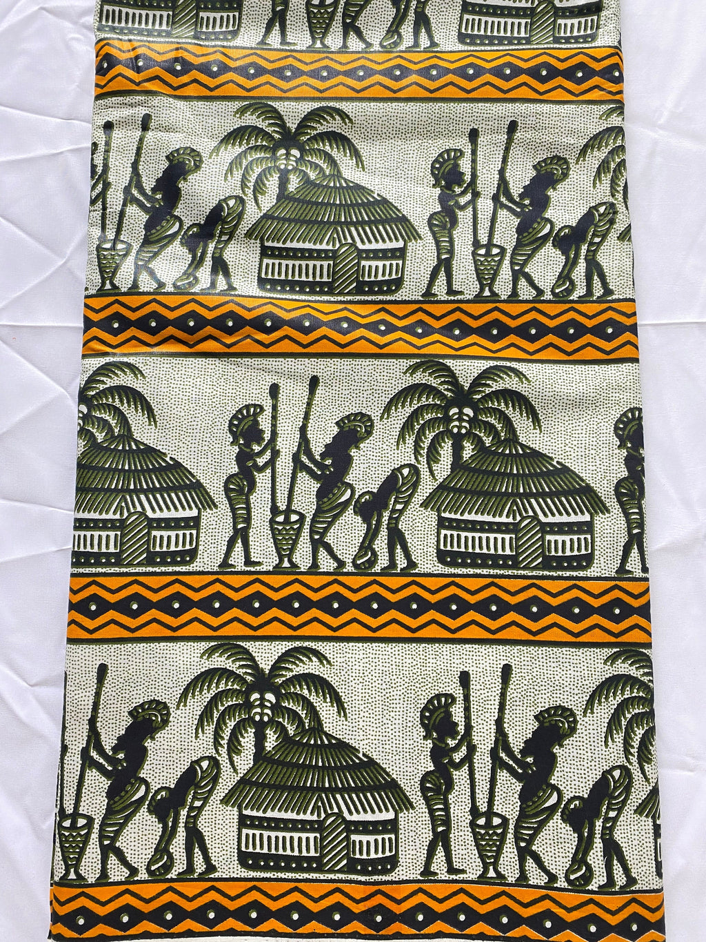 Mud Print Fabric 6 Yards African Tribal Wax Print Cloth
