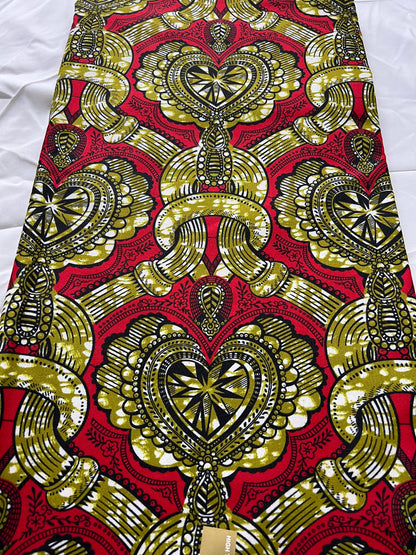 Polycotton African Fabric 6 Yards Soft Ankara Wax Print Material