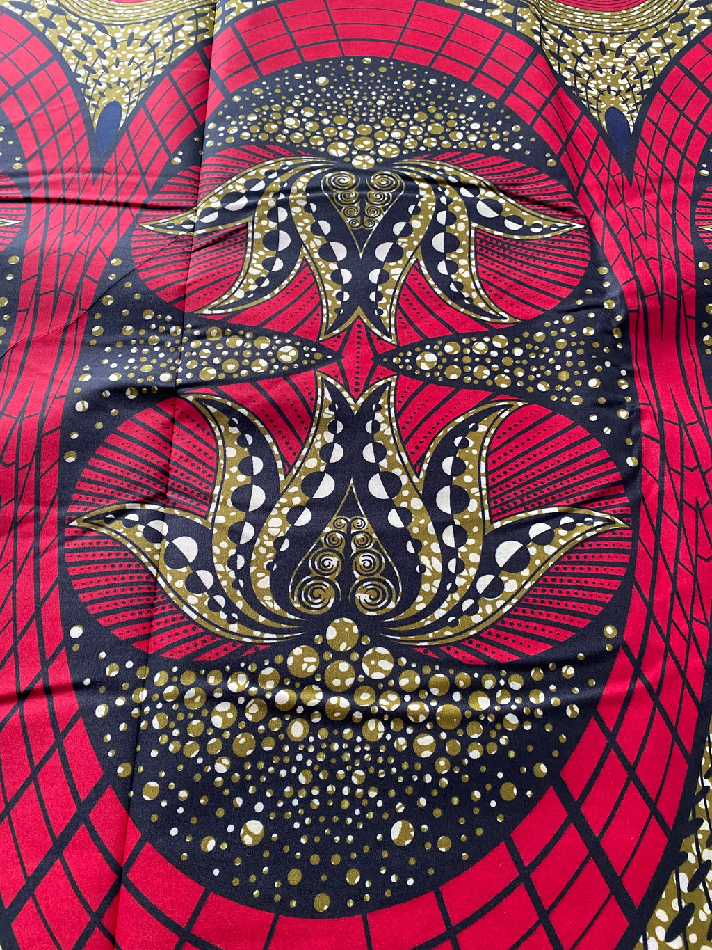 Polycotton African Fabric 6 Yards Soft Ankara Wax Print Material