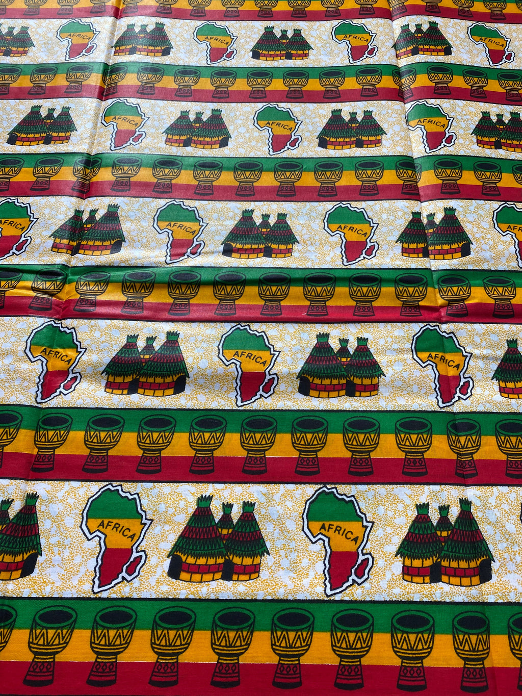 Mud Print Fabric 6 Yards African Tribal Wax Print Cloth