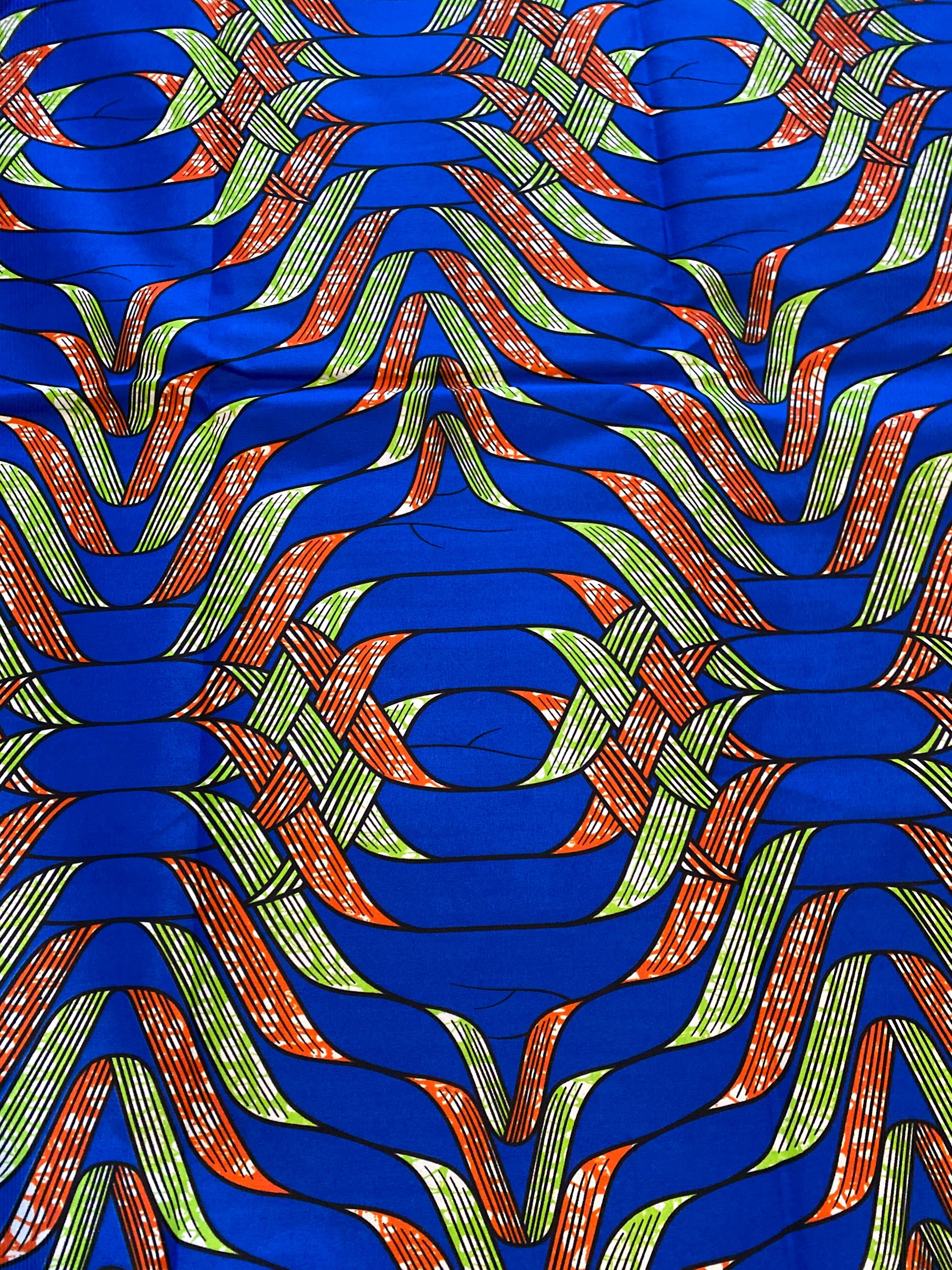 Polycotton African Fabric 6 Yards Soft Ankara Wax Print Material