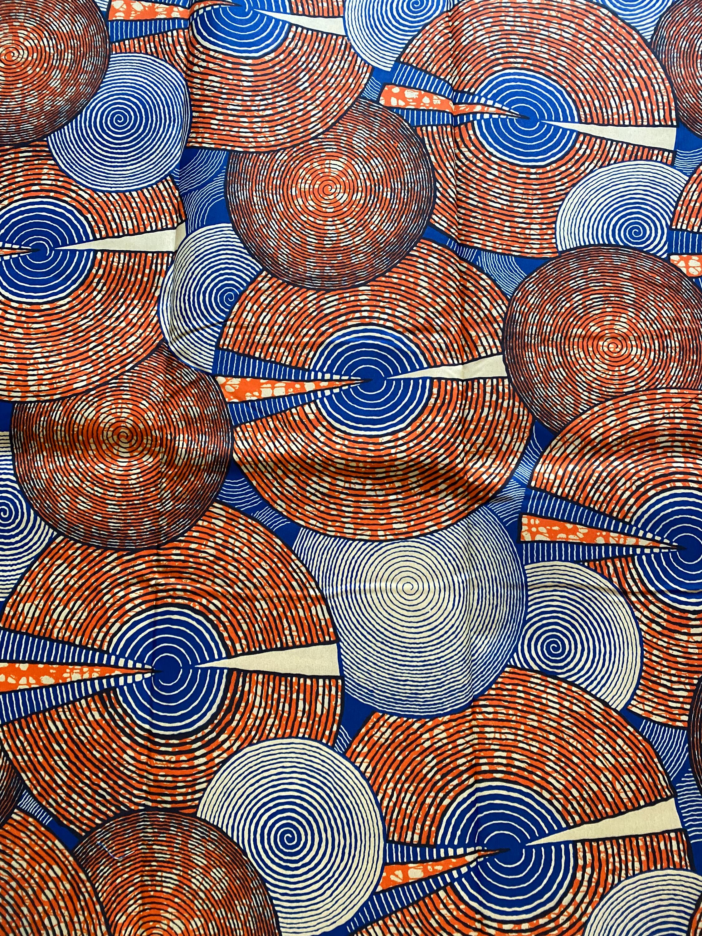 Polycotton African Fabric 6 Yards Soft Ankara Wax Print Material