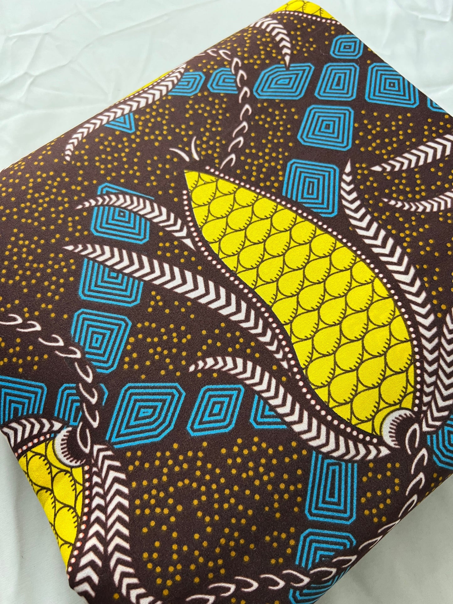 Polycotton African Fabric 6 Yards Soft Ankara Wax Print Material