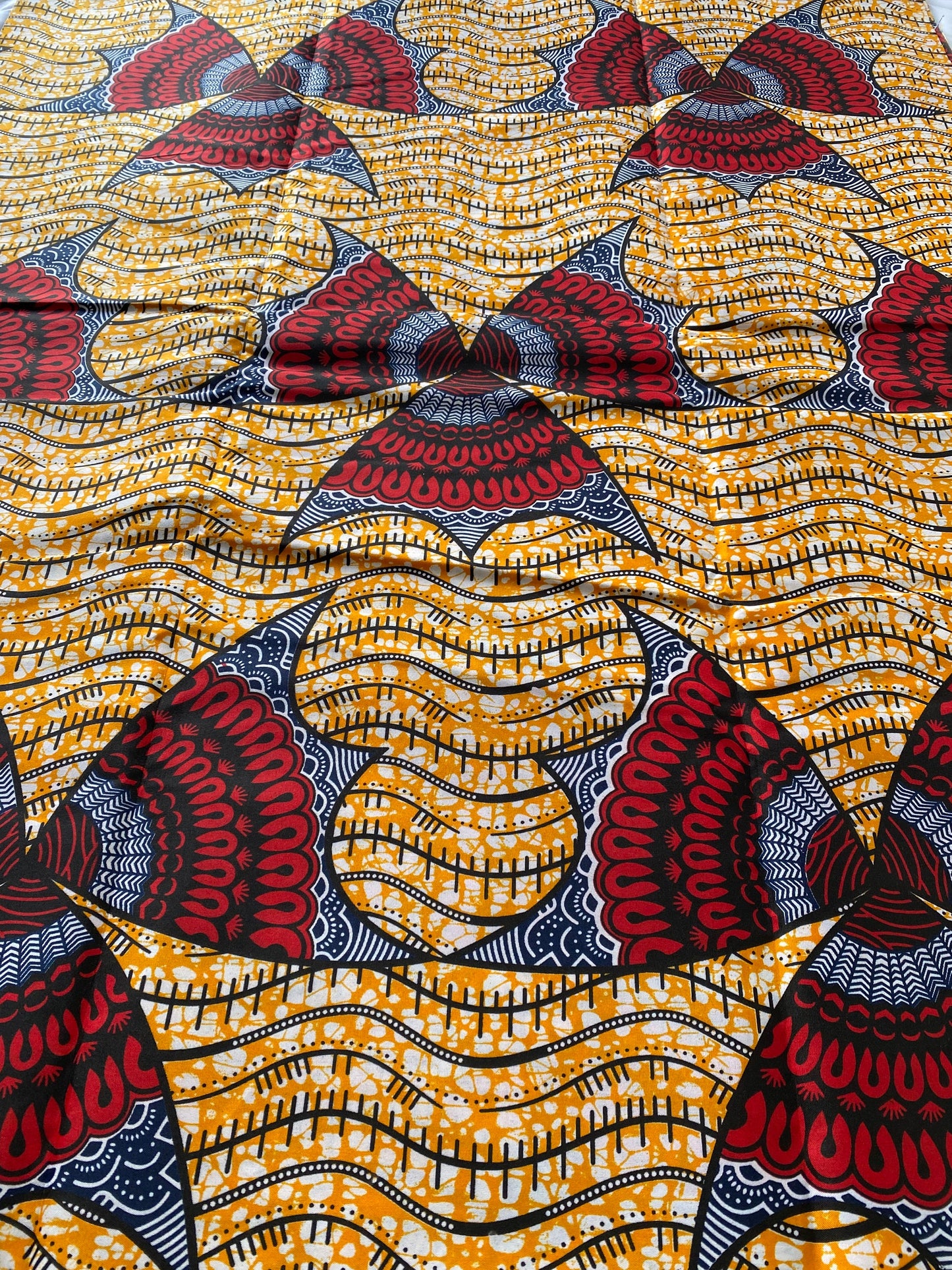 Polycotton African Fabric 6 Yards Soft Ankara Wax Print Material