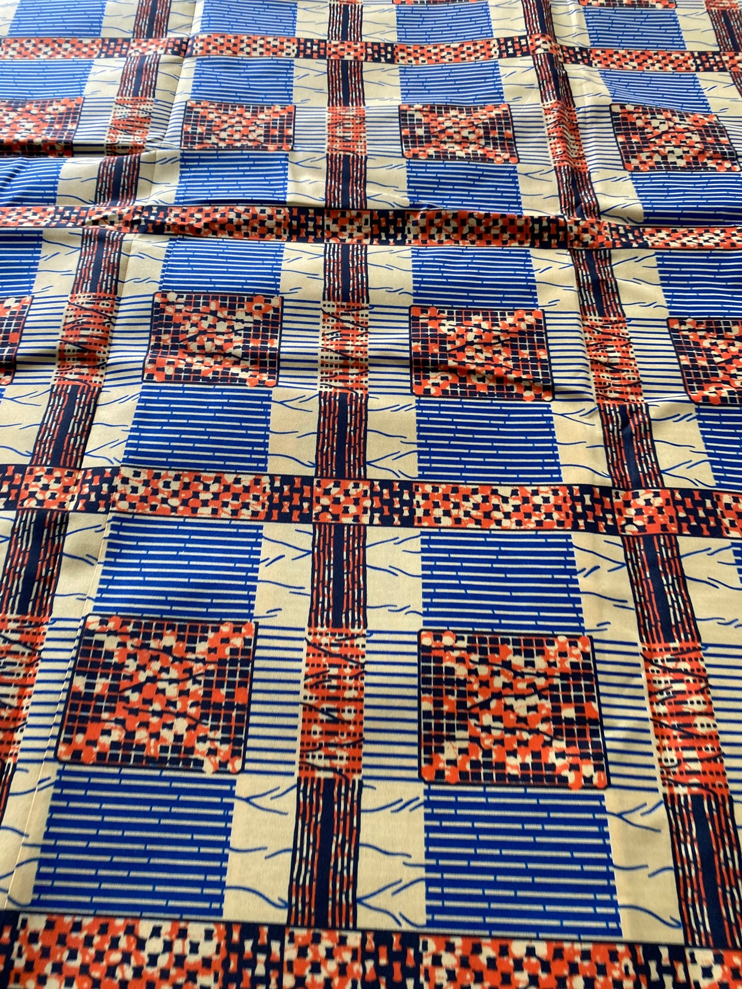 Polycotton African Fabric 6 Yards Soft Ankara Wax Print Material