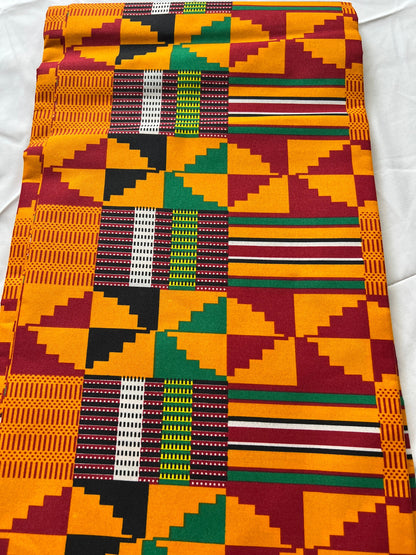 Polycotton African Fabric 6 Yards Soft Ankara Wax Print Material