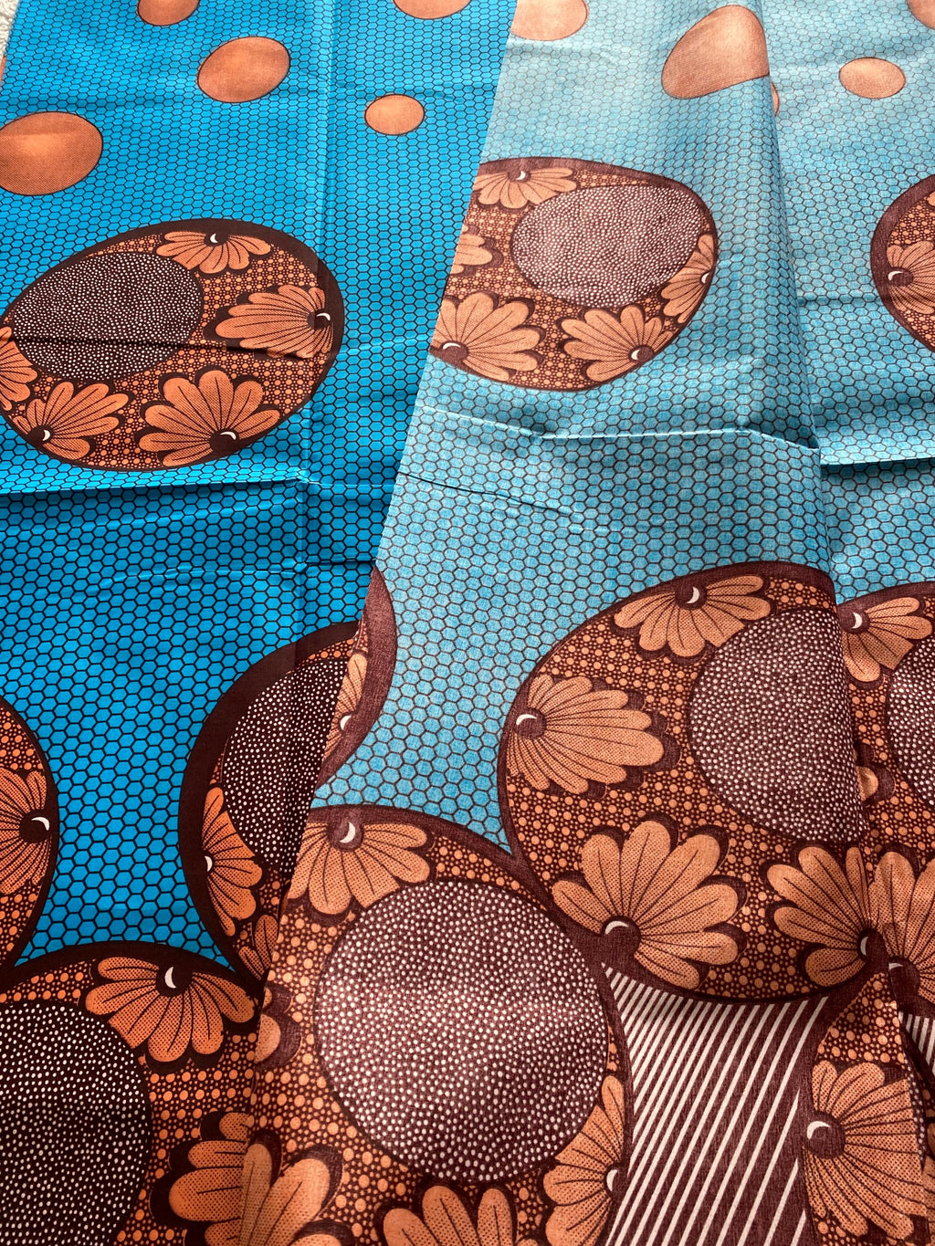 Polycotton African Fabric 6 Yards Soft Ankara Wax Print Material