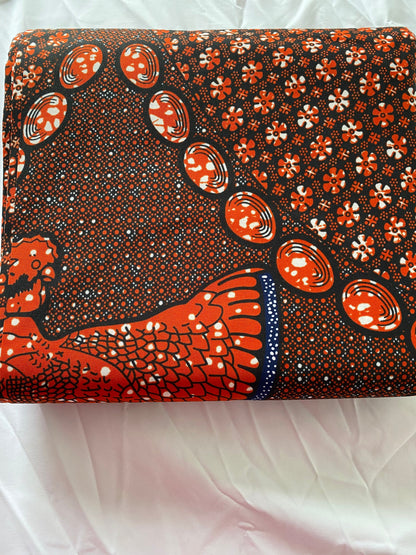 Polycotton African Fabric 6 Yards Soft Ankara Wax Print Material