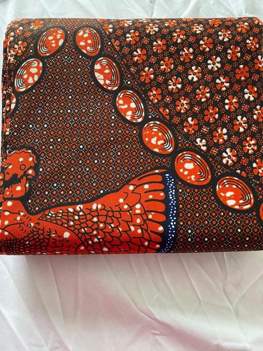 Polycotton African Fabric 6 Yards Soft Ankara Wax Print Material