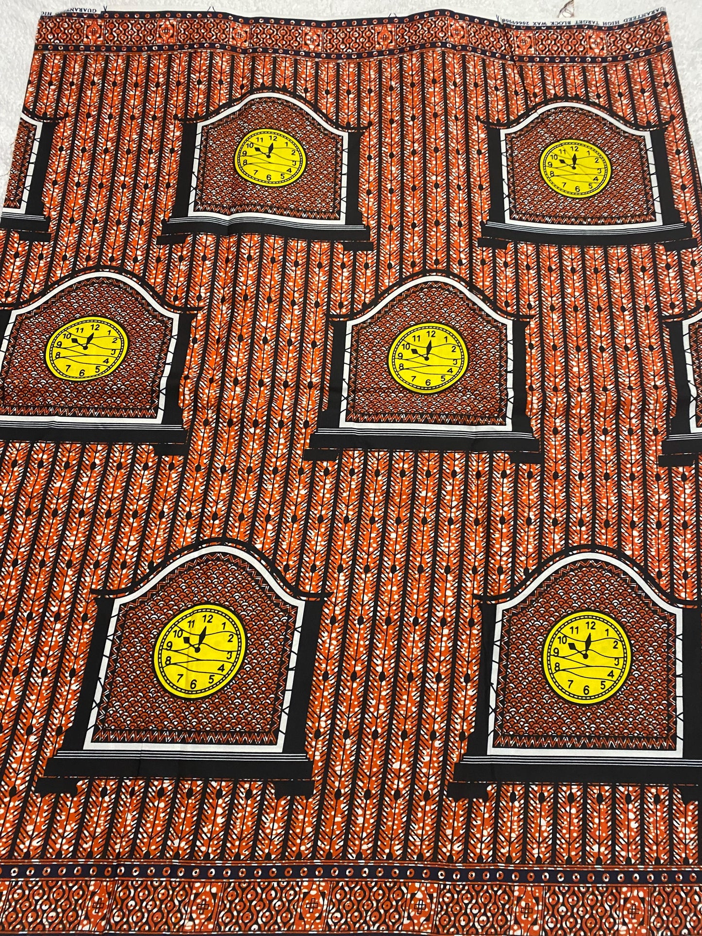 Polycotton African Fabric 6 Yards Soft Ankara Wax Print Material