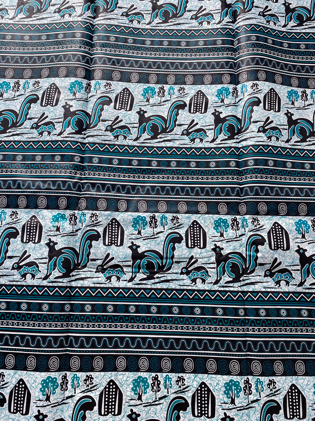 Mud Print Fabric 6 Yards African Tribal Wax Print Cloth