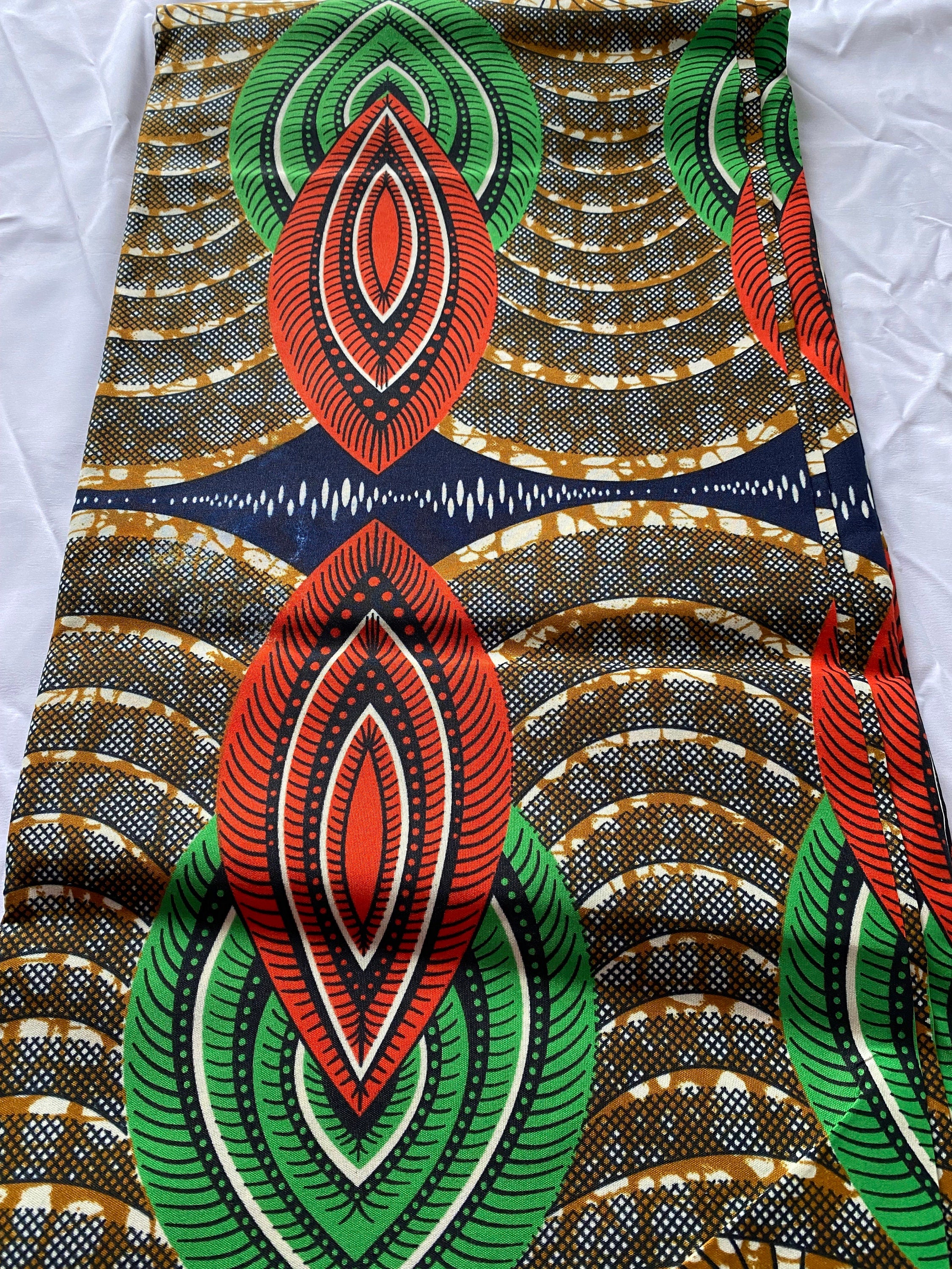 Polycotton African Fabric 6 Yards Soft Ankara Wax Print Material