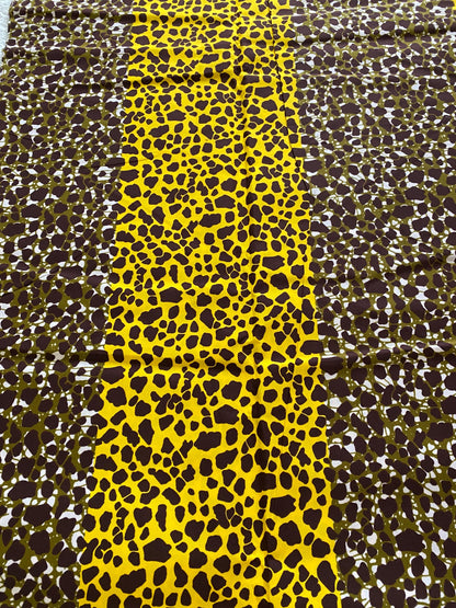 Polycotton African Fabric 6 Yards Soft Ankara Wax Print Material