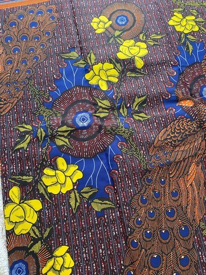 Polycotton African Fabric 6 Yards Soft Ankara Wax Print Material