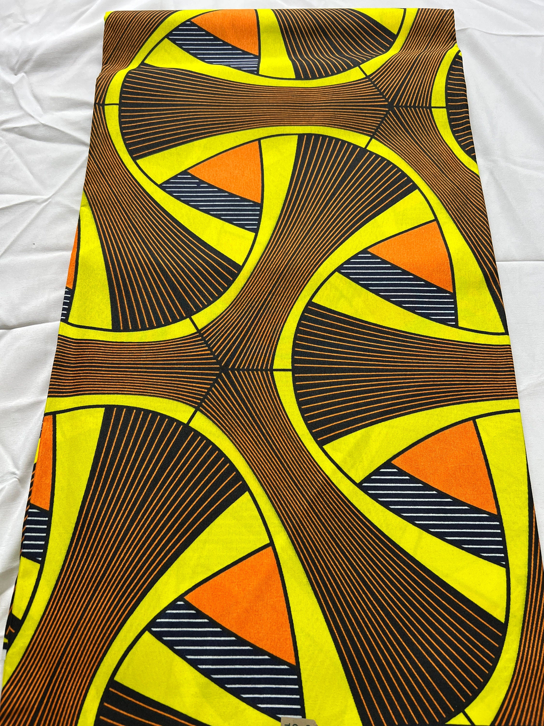 Polycotton African Fabric 6 Yards Soft Ankara Wax Print Material