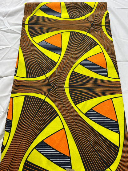 Polycotton African Fabric 6 Yards Soft Ankara Wax Print Material