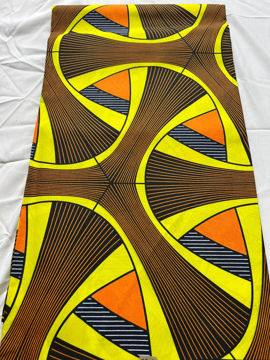 Polycotton African Fabric 6 Yards Soft Ankara Wax Print Material