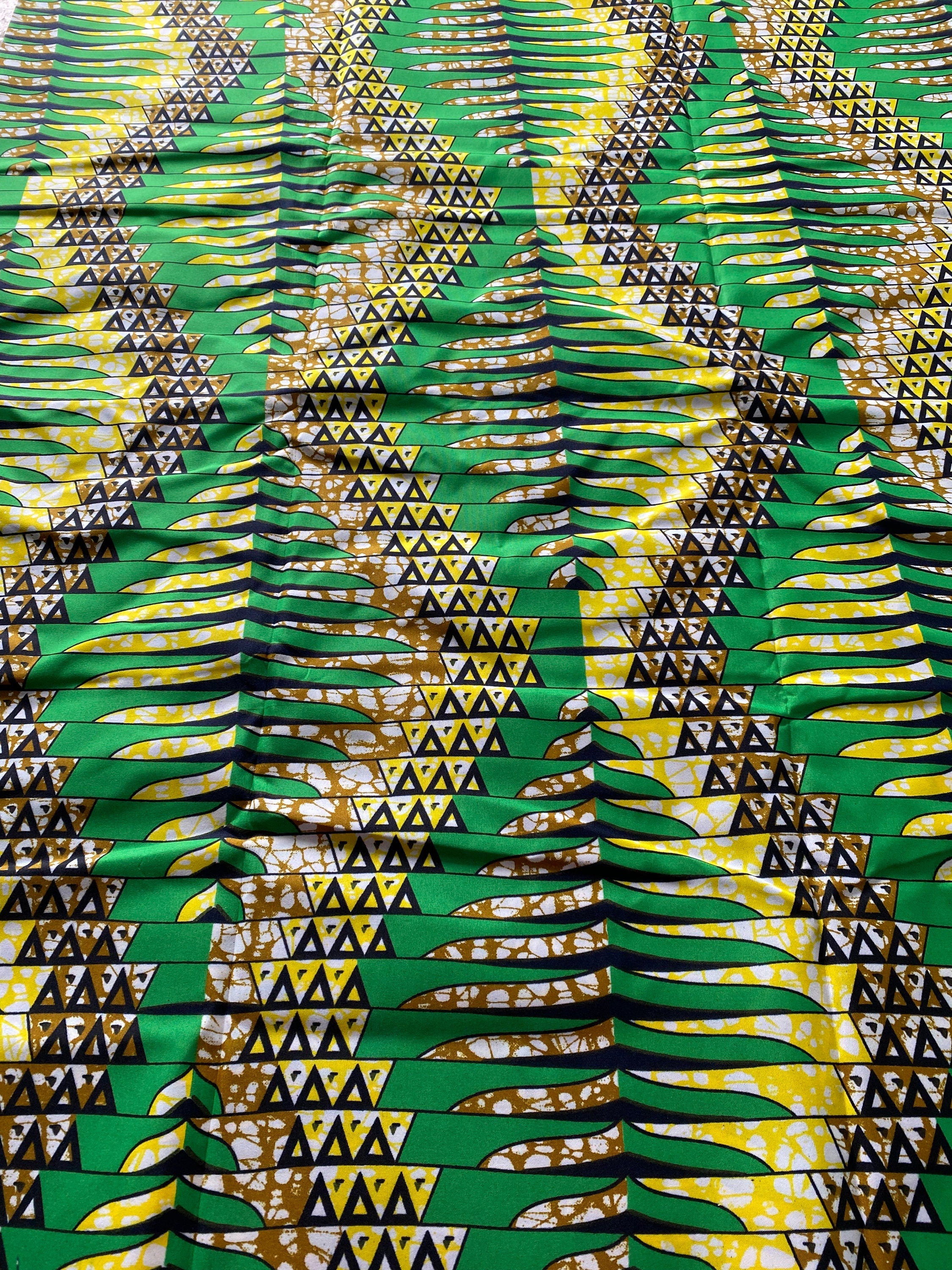 Polycotton African Fabric 6 Yards Soft Ankara Wax Print Material