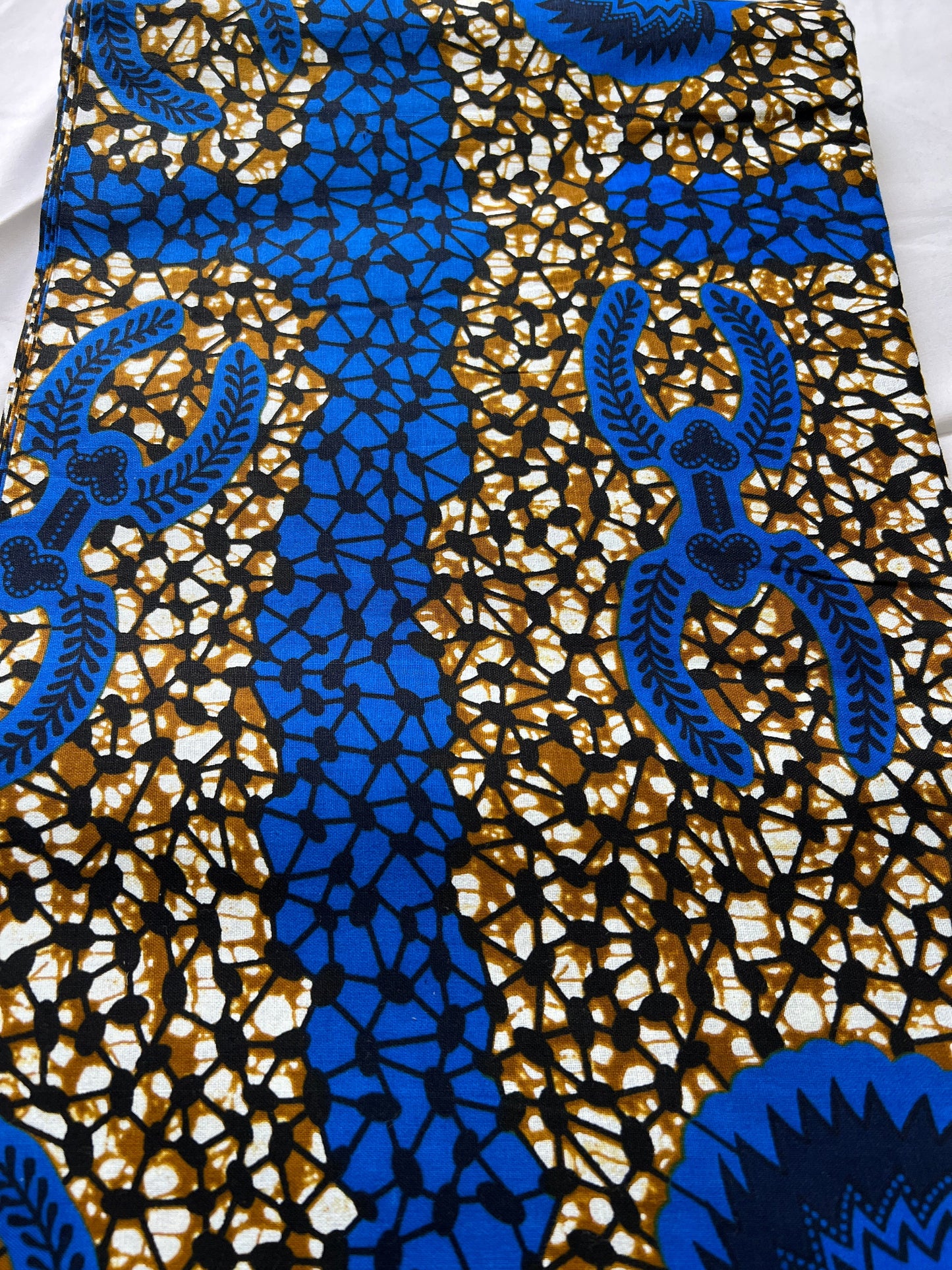 Polycotton African Fabric 6 Yards Soft Ankara Wax Print Material