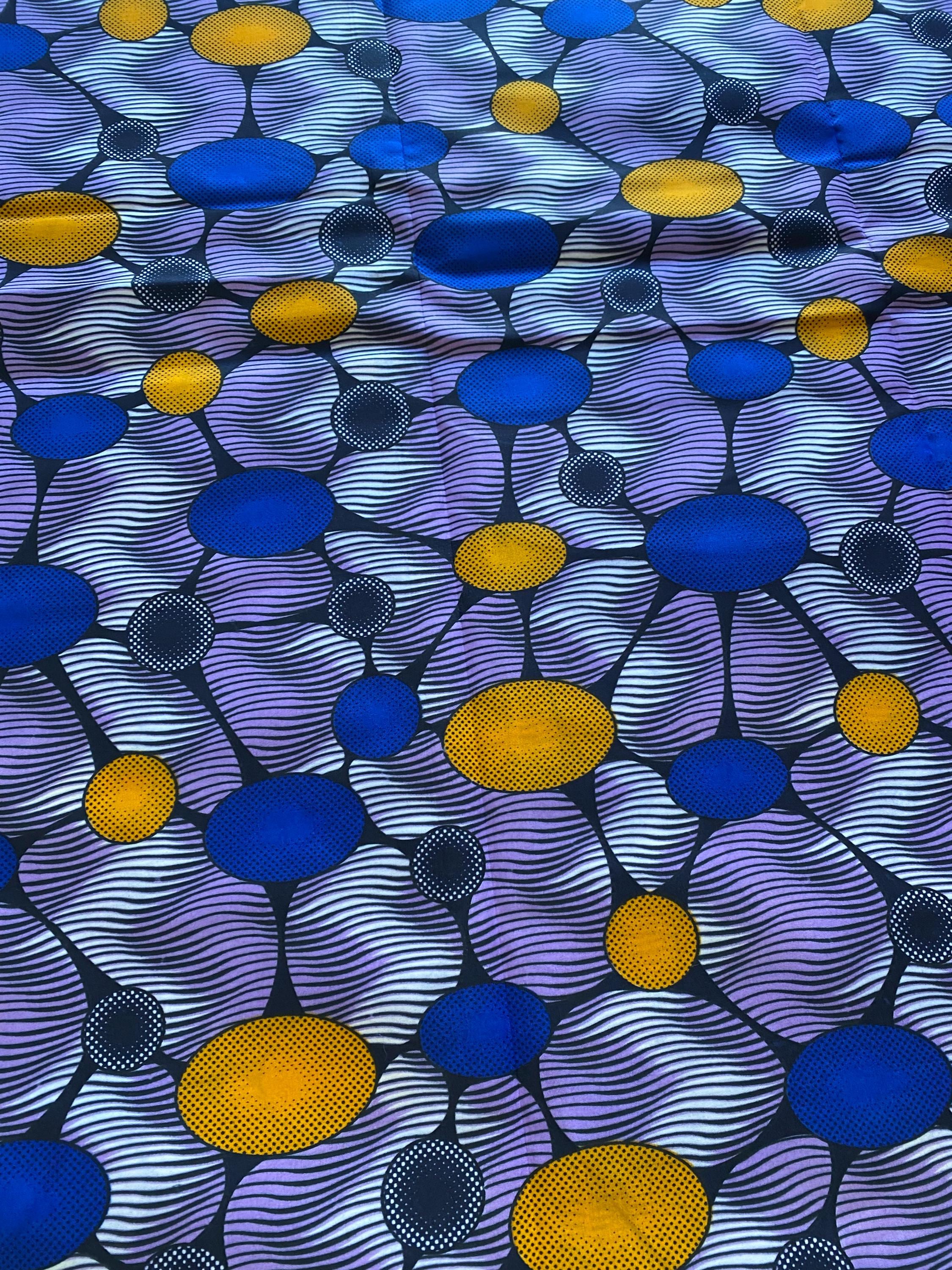 Ankara African Print Fabric, Polycotton (6 Yards)