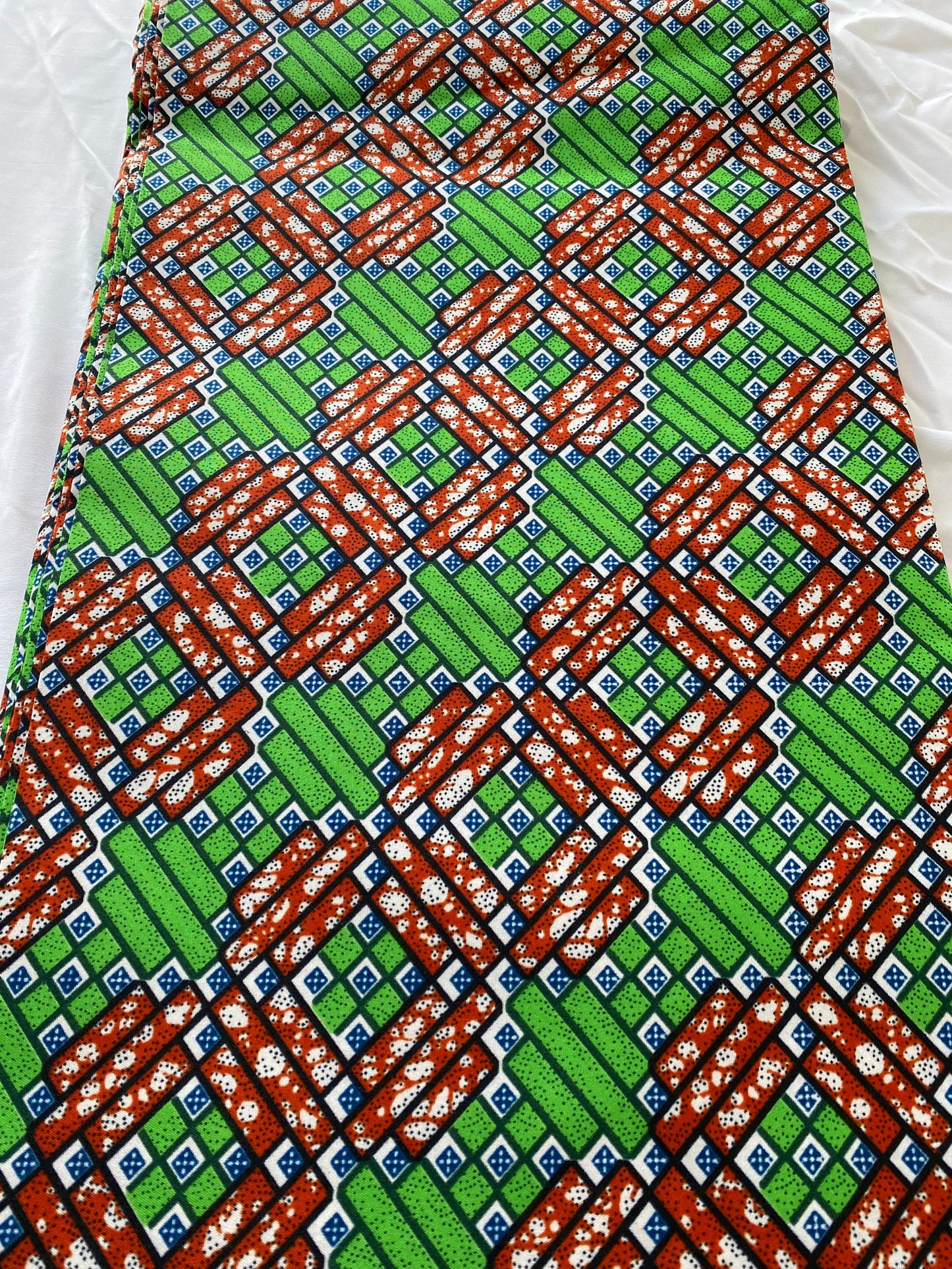 Polycotton African Fabric 6 Yards Soft Ankara Wax Print Material