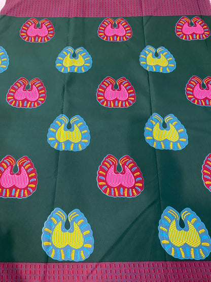 Polycotton African Fabric 6 Yards Soft Ankara Wax Print Material